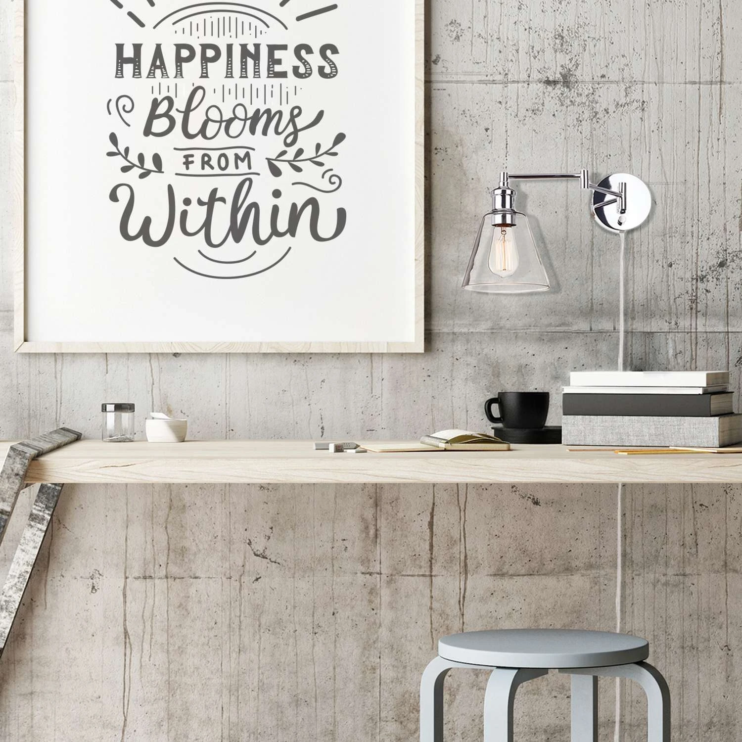 Globe Electric 1-Light Chrome Metallic Wall Sconce 8 Globe Electric 1-Light Chrome Metallic Wall Sconce - Image 8