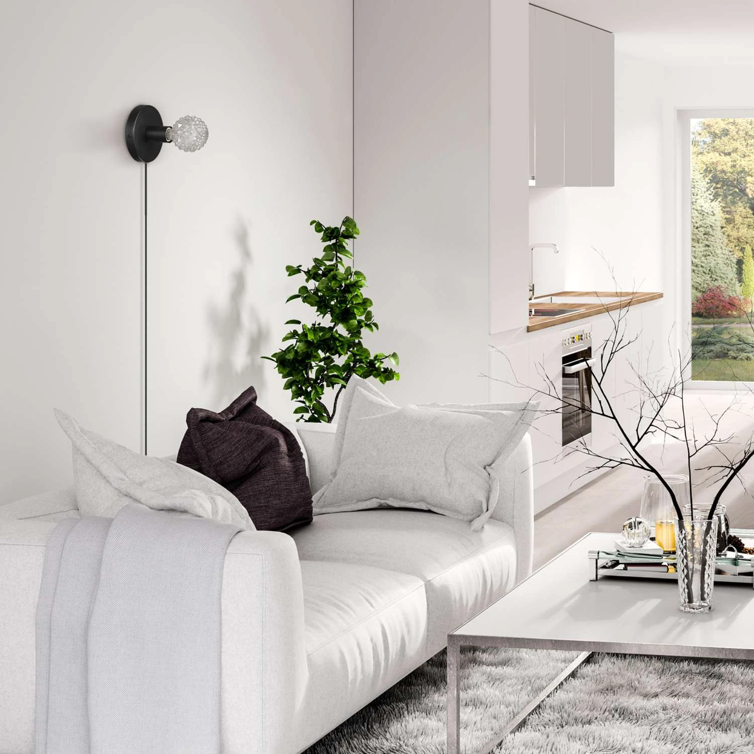 Globe Electric 3 In 1 Hardwire Or Plug-In 1-Light Matte Wall Sconce 6 Globe Electric 3 In 1 Hardwire Or Plug-In 1-Light Matte Wall Sconce - Image 6