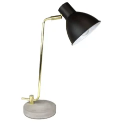 Newhouse Lighting Amelia 20.5 In. Black Desk Lamp