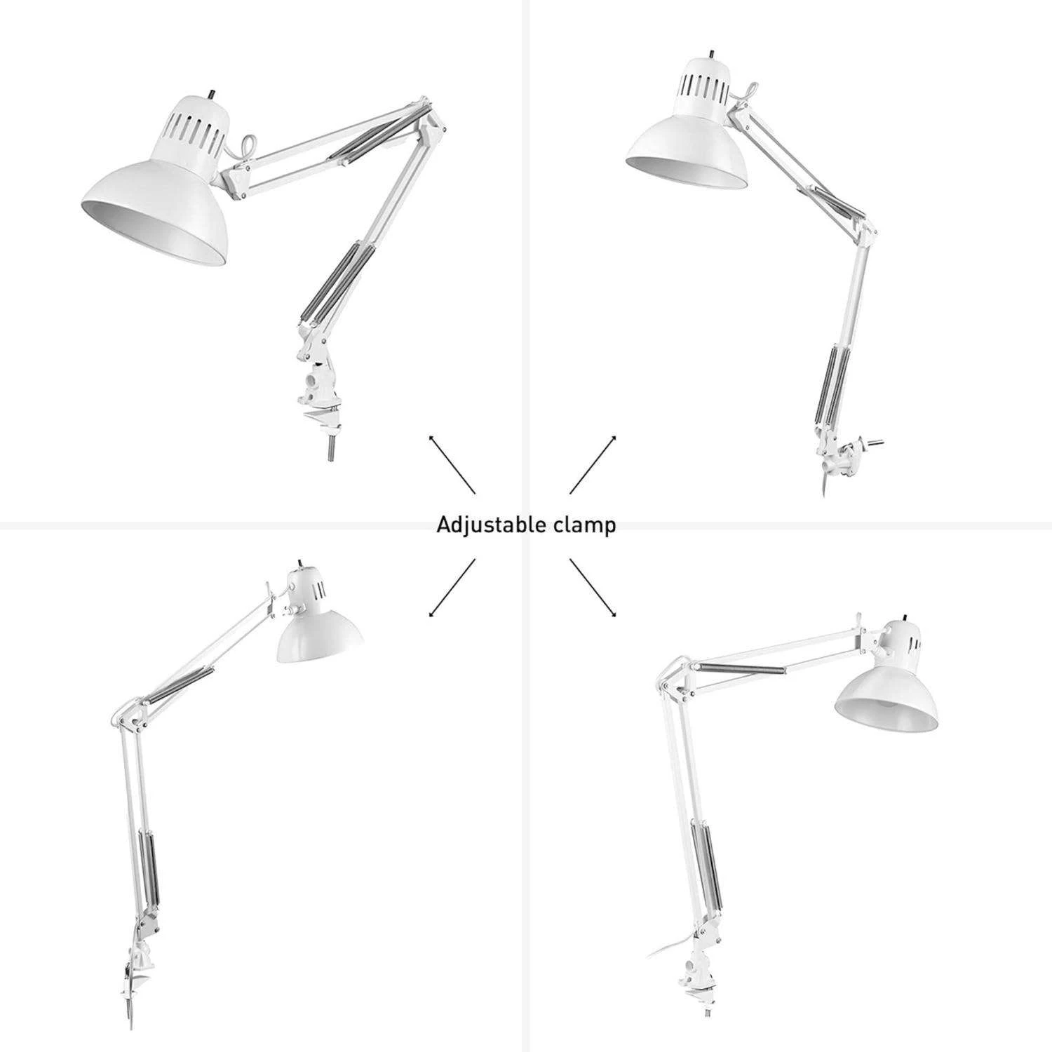 Globe Electric Architect 31.5 In. Gloss White Swing Arm Lamp 3 Globe Electric Architect 31.5 In. Gloss White Swing Arm Lamp - Image 3