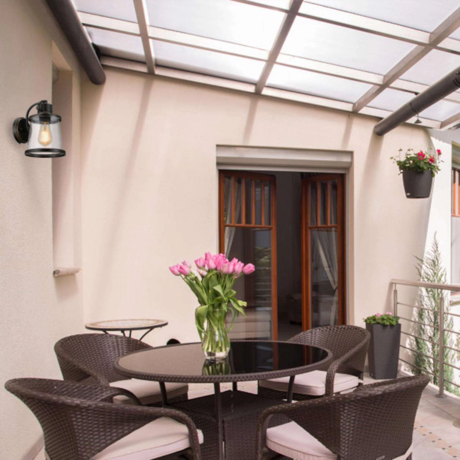 Globe Electric Charlie 1-Light Oil Rubbed Bronze Rustic Wall Sconce 3 Globe Electric Charlie 1-Light Oil Rubbed Bronze Rustic Wall Sconce - Image 3