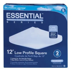 Lithonia Lighting 3.25 In. H X 12 In. W X 12 In. L Fluorescent Light Fixture