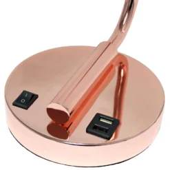 Simple Designs 20 In. Rose Gold Desk Lamp -Lightify Store 15791e71 482b 4d15 a3bd dbf97a286953