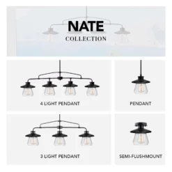 Globe Electric Nate Oil Rubbed Bronze Brown 1 Lights Pendant Light -Lightify Store 1b933a5c 88f5 4263 83a9 306841883944
