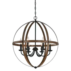 Westinghouse Stella Mira Oil Rubbed Bronze Black 6 Lights Chandelier