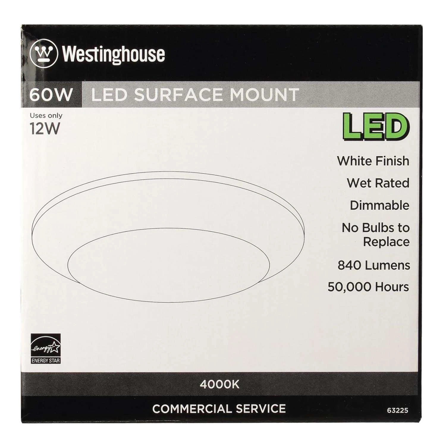 Westinghouse White 3.875 In. W Steel LED Canless Recessed Downlight 12 W 2 Westinghouse White 3.875 In. W Steel LED Canless Recessed Downlight 12 W - Image 2