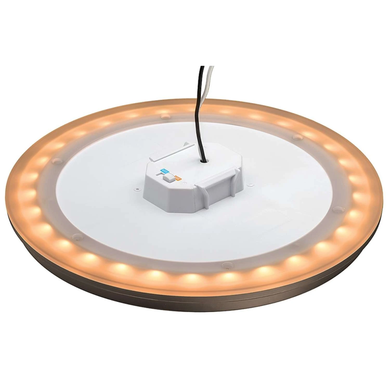 ETI 1.7 In. H X 11 In. W X 11 In. L Oil Rubbed Bronze LED Ceiling Light Fixture With Nightlight 3 ETI 1.7 In. H X 11 In. W X 11 In. L Oil Rubbed Bronze LED Ceiling Light Fixture With Nightlight - Image 3