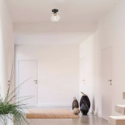 Globe Electric Harrow 9.1 In. H X 8 In. W X 8 In. L Matte Black Ceiling Light -Lightify Store 20a2ec69 b53a 4c8e 9ed3 eb30056e855f