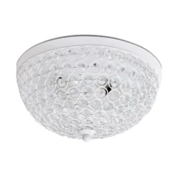 Lalia Home 6.5 In. H X 13 In. W X 13 In. L White Ceiling Light