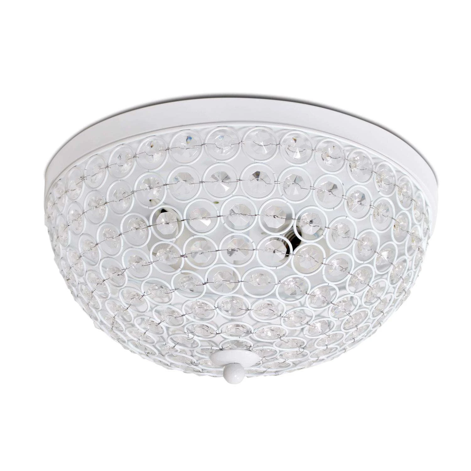 Lalia Home 6.5 In. H X 13 In. W X 13 In. L White Ceiling Light 1 Lalia Home 6.5 In. H X 13 In. W X 13 In. L White Ceiling Light