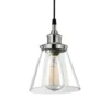 Globe Electric Parker Chrome Clear 1 Lights Pendant Light