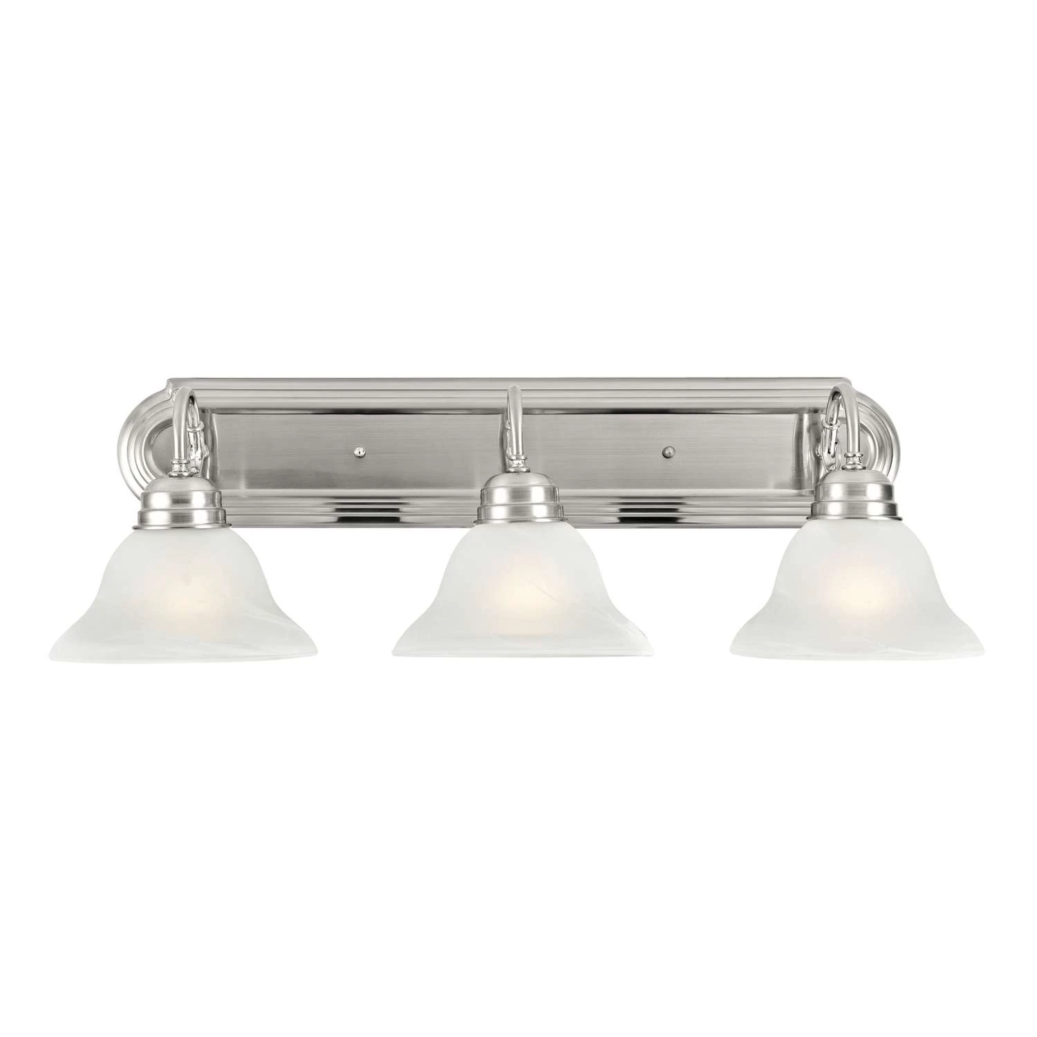 Design House Millbridge Satin Nickel 3 Lights Vanity Light Surface 1 Design House Millbridge Satin Nickel 3 Lights Vanity Light Surface