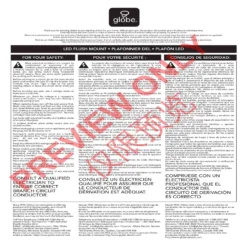 Globe Electric Edinburg 4.02 In. H X 11.03 In. W X 11.03 In. L Black Iron Ceiling Light -Lightify Store 283049ee 385d 4c26 8d8b e131e44a1174