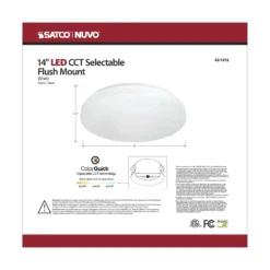 Satco Nuvo 15.75 In. H X 3.74 In. W X 15.75 In. L White LED Ceiling Light Fixture -Lightify Store 28b7345b 1aa6 4b3f 872e f4281f126fd4