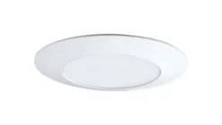 Halo Gloss White 6 In. W Plastic Shower Lens/Trim