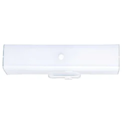 Westinghouse White 2 Lights Incandescent Bathroom Channel Fixture Wall Mount