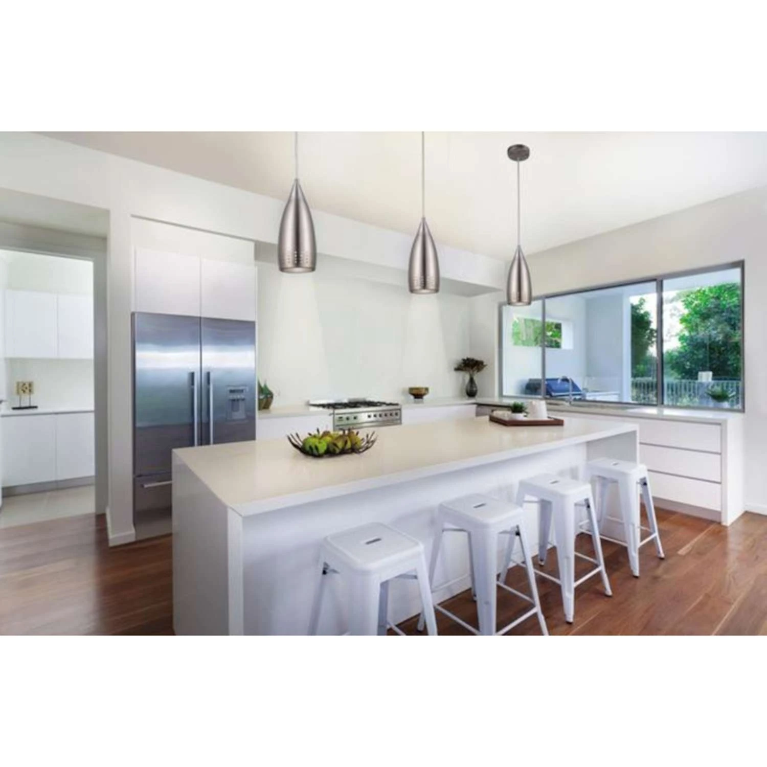 Westinghouse Percy Brushed Nickel 1 Lights Pendant Light 3 Westinghouse Percy Brushed Nickel 1 Lights Pendant Light - Image 3