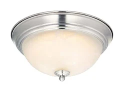 Westinghouse LED 5.5 In. H X 11 In. W X 11 In. L Brushed Nickel Ceiling Light