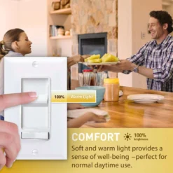 Globe Electric DuoBright 4.6 In. H X 13.4 In. W X 13.4 In. L White LED Ceiling Light Fixture -Lightify Store 36e6b485 d9c5 40c7 aefa 0ca0c5782960