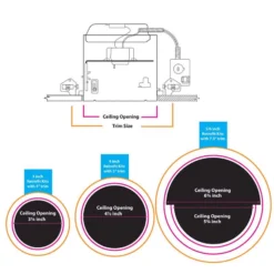 Feit Enhance Warm White 5 In. W Aluminum LED Dimmable Recessed J-Box Downlight 10 W -Lightify Store 3ee32044 d1dd 4ad8 92a7 f201e4bf8af5