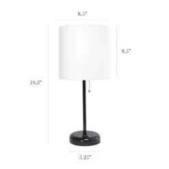 LimeLights 19.5 In. Matte White Table Lamp With Charging Outlet 7 LimeLights 19.5 In. Matte White Table Lamp With Charging Outlet -Lightify Store 415a7b87 bfb1 49d2 9826 dd404a468147