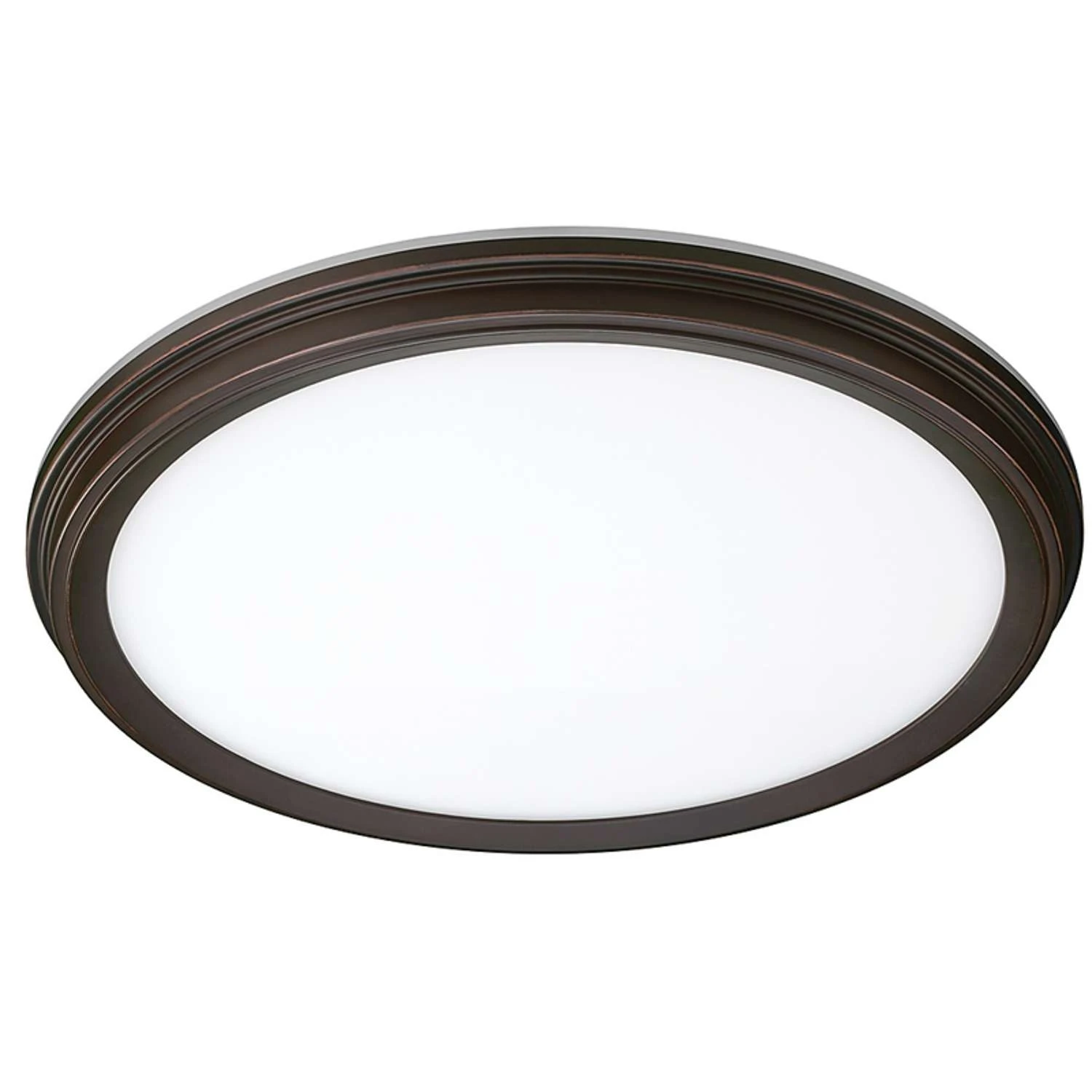 ETI 1.7 In. H X 11 In. W X 11 In. L Oil Rubbed Bronze LED Ceiling Light Fixture With Nightlight 1 ETI 1.7 In. H X 11 In. W X 11 In. L Oil Rubbed Bronze LED Ceiling Light Fixture With Nightlight