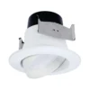 Halo LA4 Series Matte Warm White 4 In. W LED Adjustable Retrofit Kit 9 W