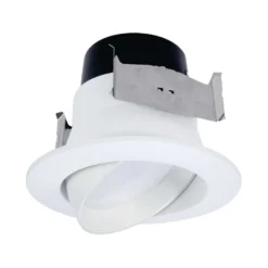 Halo LA4 Series Matte Warm White 4 In. W LED Adjustable Retrofit Kit 9 W