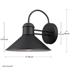 Globe Electric Sebastien 1-Light Matte Black Wall Sconce -Lightify Store 4569312c 1cbb 4d12 9b6b e1d1bec0f53c