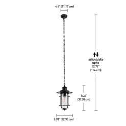Globe Electric Turner Matte Black 1 Lights Pendant Light -Lightify Store 45dba387 65f2 4142 bfce 2375fab50e6c