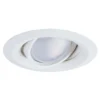 Halo E-Series Matte White 5 In. W Plastic Recessed Lighting Gimbal
