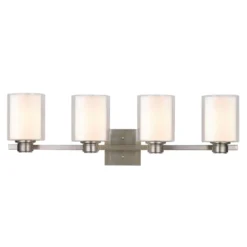 Design House Satin Nickel 4 Lights Vanity Light Surface