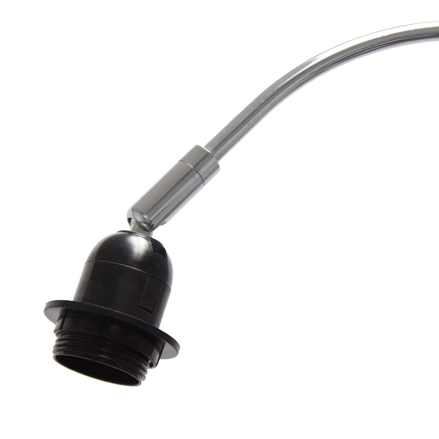 All The Rages Simple Designs 66 In. Brushed Nickel Silver/White High Arch Floor Lamp 3 All The Rages Simple Designs 66 In. Brushed Nickel Silver/White High Arch Floor Lamp - Image 3