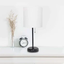LimeLights 19.5 In. Matte White Table Lamp With Charging Outlet 9 LimeLights 19.5 In. Matte White Table Lamp With Charging Outlet -Lightify Store 4bdcfbdb d72b 4caf acdc 143cf90997f1
