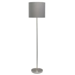 Simple Designs 58 In. Gray Floor Lamp
