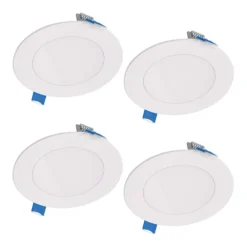 Halo HLB Lite Matte White 4 In. W LED Canless Recessed Downlight 10.1 W