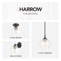 Globe Electric Harrow 9.1 In. H X 8 In. W X 8 In. L Matte Black Ceiling Light -Lightify Store 5056bbe1 0db7 4729 ad02 4f81975f6426