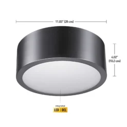 Globe Electric Edinburg 4.02 In. H X 11.03 In. W X 11.03 In. L Black Iron Ceiling Light -Lightify Store 50eef8d2 7e1b 4499 a38b f2c4d5c15717