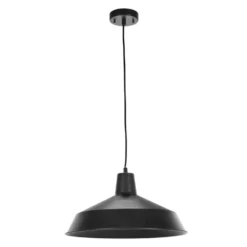 Globe Electric Barnyard Matte Black 1 Lights Pendant Light