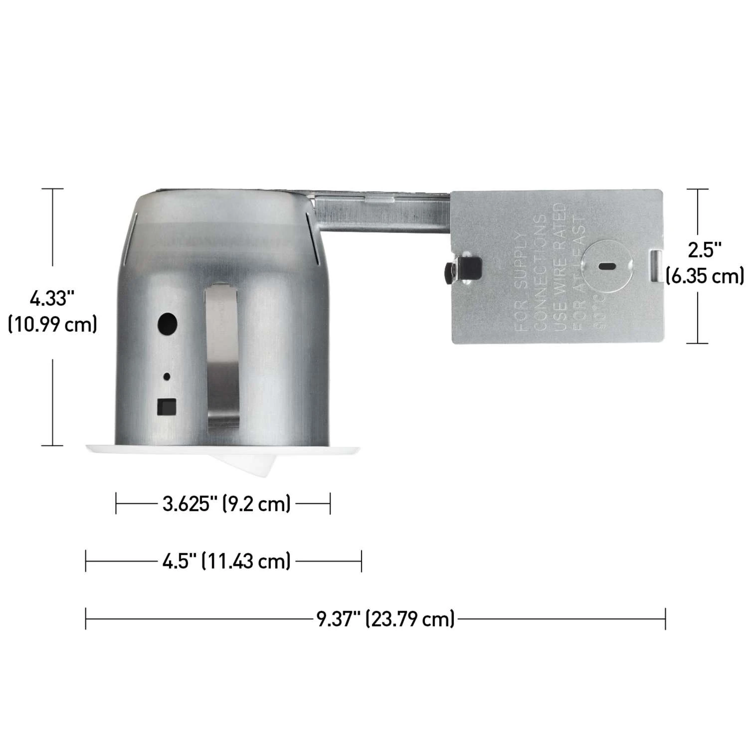 Globe Electric LED Recessed Lighting Kit White 4 In. W Metal LED Recessed Downlight 50 W 4 Globe Electric LED Recessed Lighting Kit White 4 In. W Metal LED Recessed Downlight 50 W - Image 4