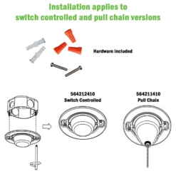 ETI 1.76 In. H X 4.72 In. W X 4.72 In. L White Ceiling Light -Lightify Store 58d56d05 5fb7 4309 bb5f f92e34f9927d