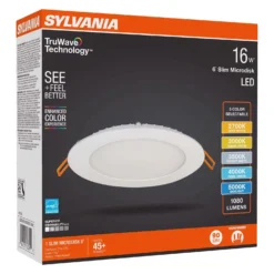 Sylvania TruWave White Disklight Retrofit Kit In. W LED Canless Recessed Downlight 16 W -Lightify Store 5b243025 b2ce 4b02 8f95 5cdf0eeafeb0