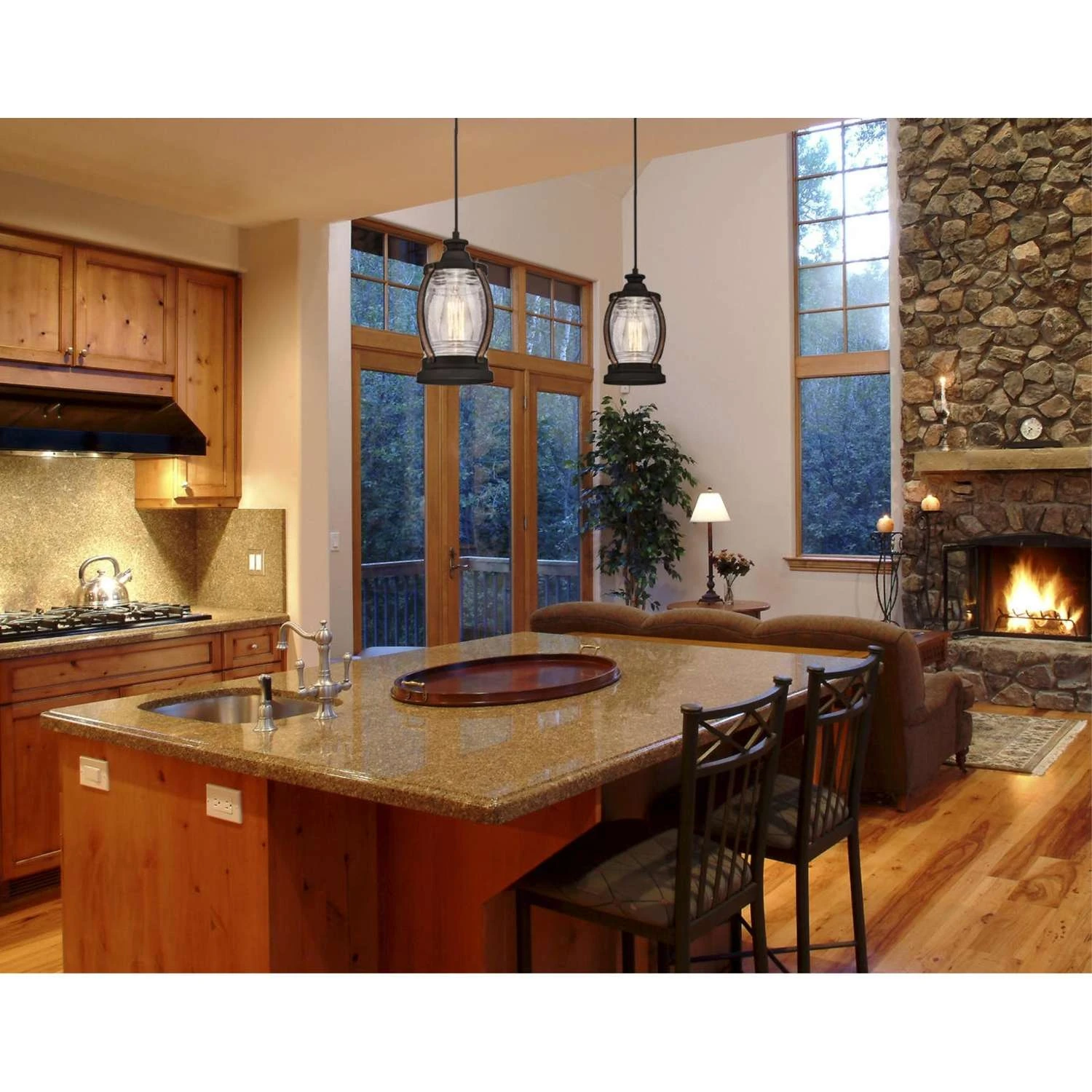 Westinghouse Canyon Oil Rubbed Bronze Brown 1 Lights Mini Pendant Light 2 Westinghouse Canyon Oil Rubbed Bronze Brown 1 Lights Mini Pendant Light - Image 2