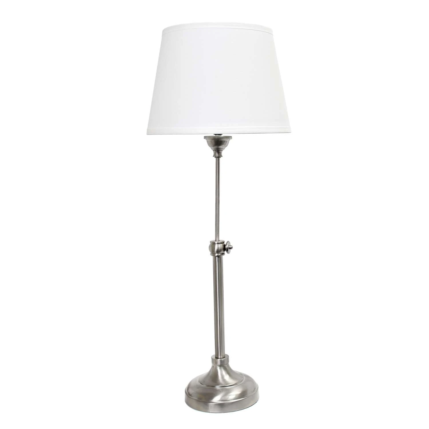 Elegant Designs 58.5 In. Brushed Nickel Silver Lamp Set 3 Elegant Designs 58.5 In. Brushed Nickel Silver Lamp Set - Image 3