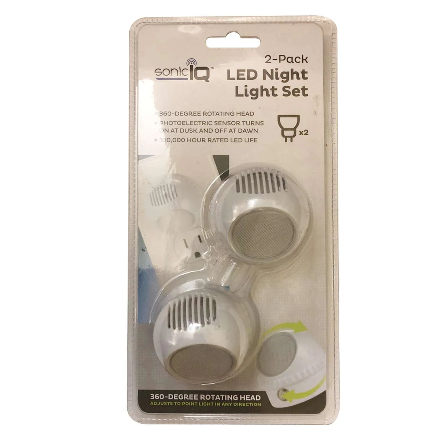 SonicIQ Automatic Plug-in LED Night Light 1 SonicIQ Automatic Plug-in LED Night Light