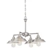 Westinghouse Iron Hill Brushed Nickel Metallic 4 Lights Chandelier