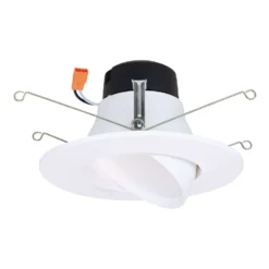 Halo LA5 Series Matte Warm White 5/6 In. W LED Adjustable Retrofit Kit 7.2 W