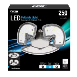 Feit LED Specialty 3.4 In. H X 9 In. W X 3.4 In. L Frost Silver LED Foldable Light