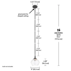 Globe Electric Harrow Matte Black 1 Lights Pendant Light -Lightify Store 6a9ea84f 27a3 483a 9614 81f0175878b5