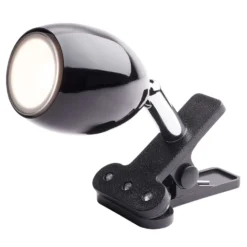 Newhouse Lighting Joe 4 In. Black Mini Clip-On Lamp